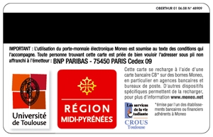 Carte multiservice dos